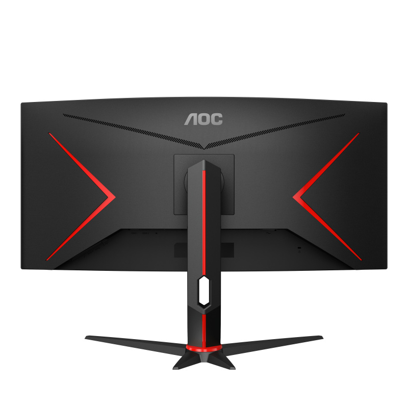 AOC G2 CU34G2X/BK LED display 86,4 cm (34") 3440 x 1440 pixels Quad HD Noir, Rouge