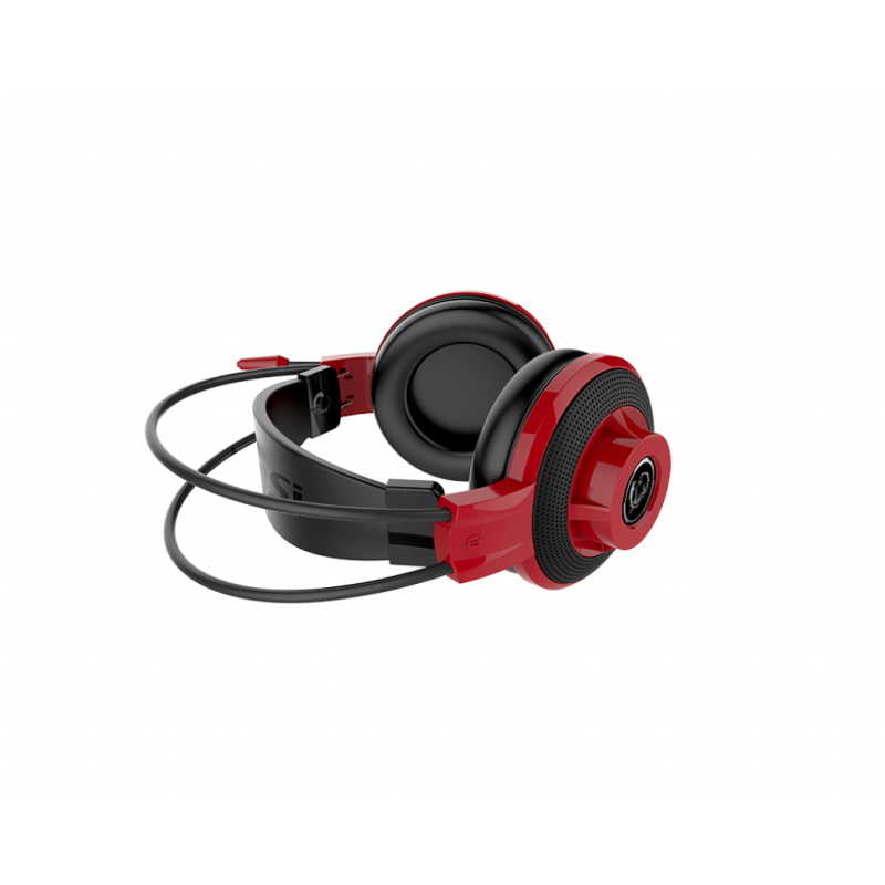 MSI DS501 Casque Avec fil Arceau Jouer Noir, Rouge