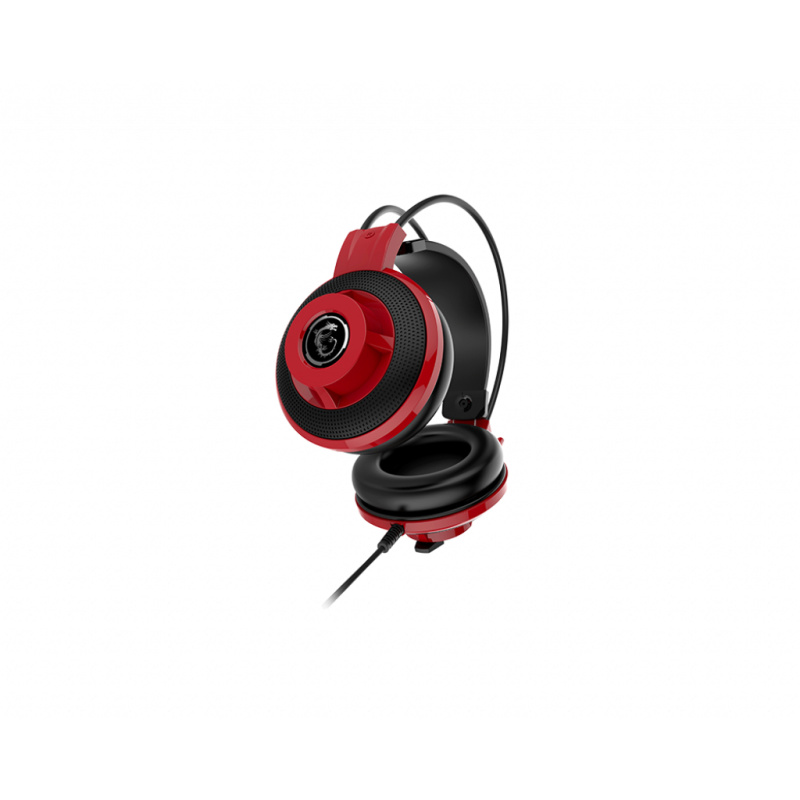 MSI DS501 Casque Avec fil Arceau Jouer Noir, Rouge