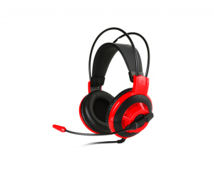 MSI DS501 Casque Avec fil Arceau Jouer Noir, Rouge