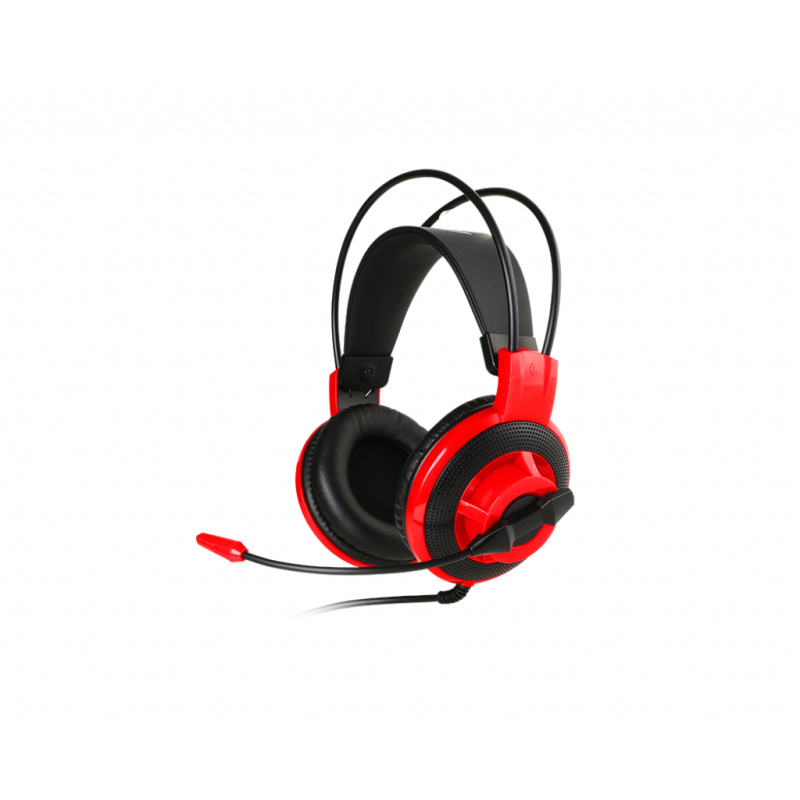 MSI DS501 Casque Avec fil Arceau Jouer Noir, Rouge