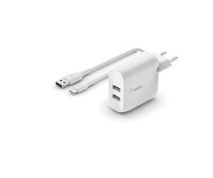 Belkin WCE001VF1MWH chargeur d'appareils mobiles Universel Blanc Secteur Intérieure