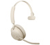 Jabra 26599-899-898 écouteur/casque Sans fil Arceau Bureau/Centre d'appels USB Type-C Bluetooth Beige