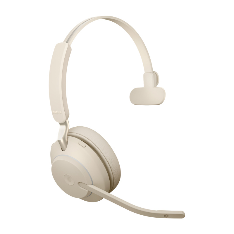 Jabra 26599-899-898 écouteur/casque Sans fil Arceau Bureau/Centre d'appels USB Type-C Bluetooth Beige