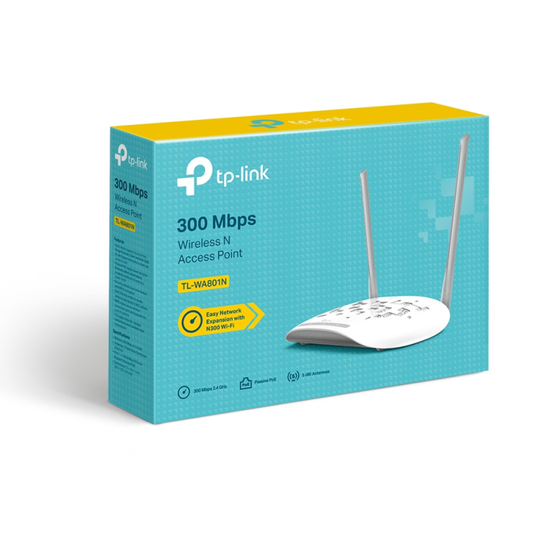 TP-Link TL-WA801N point d'accès réseaux locaux sans fil 300 Mbit/s Blanc Connexion Ethernet, supportant l'alimentation via ce port (PoE)