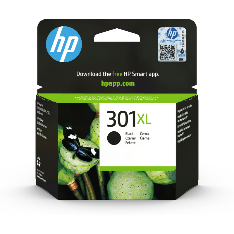 HP 301XL cartouche d'encre noir grande capacité authentique