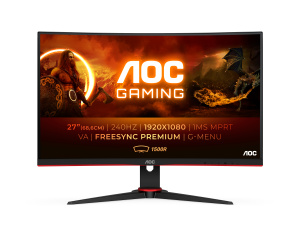 AOC G2 C27G2ZE/BK écran plat de PC 68,6 cm (27") 1920 x 1080 pixels Full HD LED Noir, Rouge