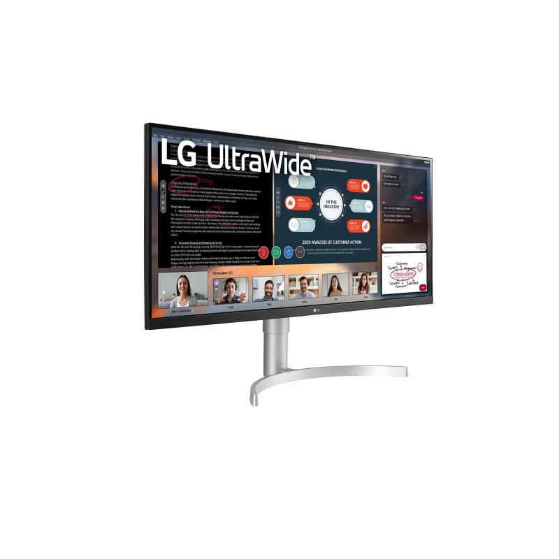 LG 34WN650-W LED display 86,4 cm (34") 2560 x 1080 pixels Full HD Ultra large Blanc