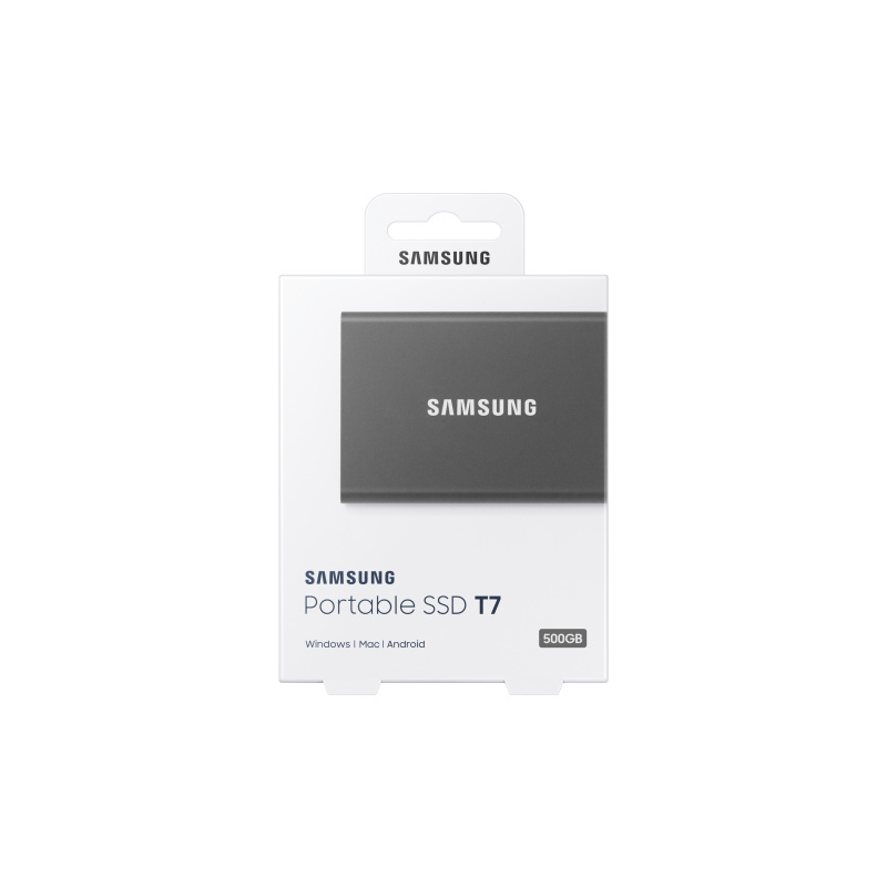 Samsung Portable SSD T7 500 Go USB Type-C 3.2 Gen 2 (3.1 Gen 2) Gris