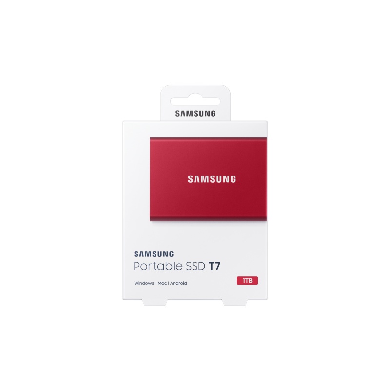 Samsung Portable SSD T7 1 To USB Type-C 3.2 Gen 2 (3.1 Gen 2) Rouge