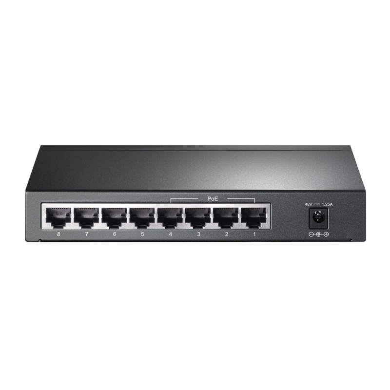 TP-Link TL-SG1008P Géré Gigabit Ethernet (10/100/1000) Connexion Ethernet, supportant l'alimentation via ce port (PoE) Gris