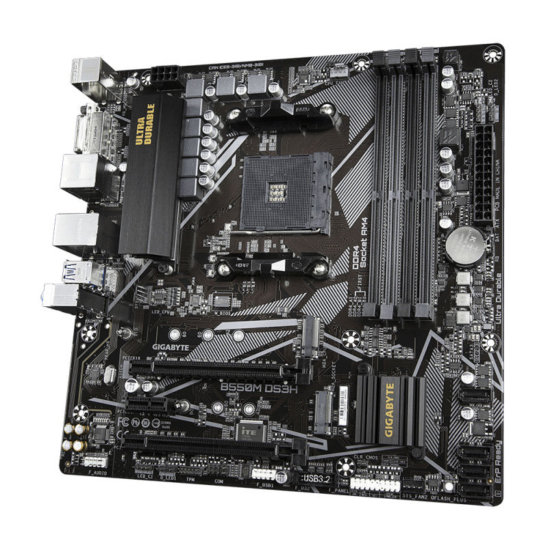 GIGABYTE B550M DS3H carte mère AMD B550 Emplacement AM4 micro ATX