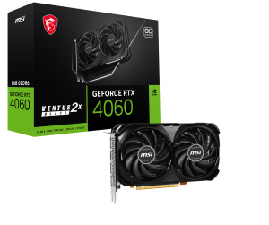 MSI VENTUS GEFORCE RTX 4060 2X BLACK 8G OC carte graphique NVIDIA 8 Go GDDR6