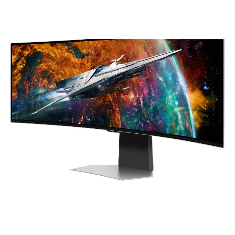 Samsung G95SC écran plat de PC 124,5 cm (49") 5120 x 1440 pixels Dual QHD OLED Argent