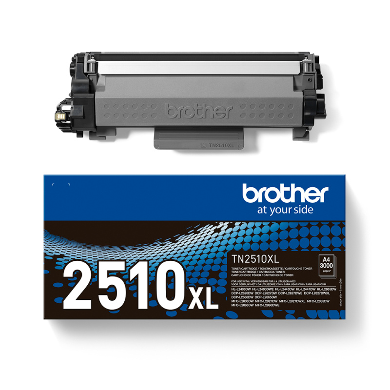 Brother TN2510XL - Cartouche de toner haute capacité originale - Noir