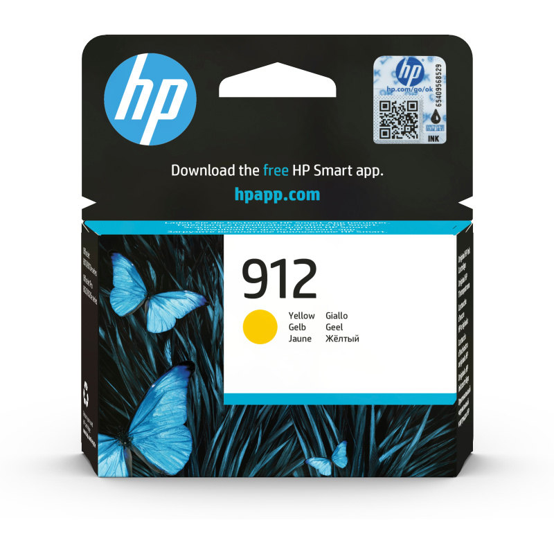 HP 912 Cartouche d'encre jaune authentique