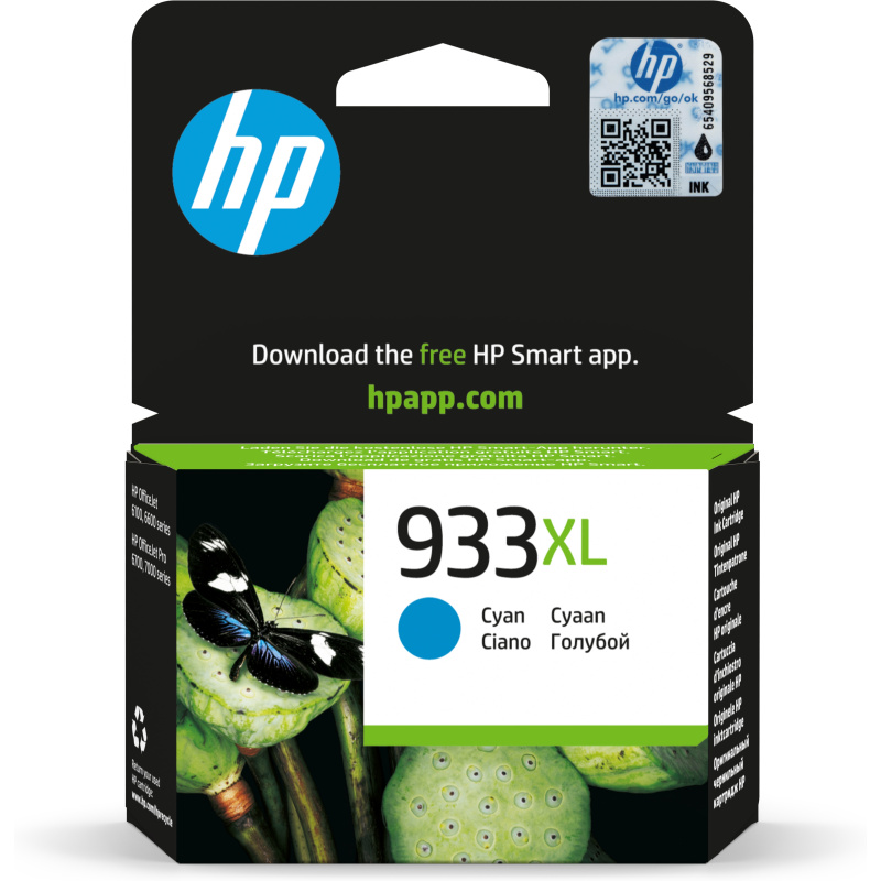 HP 933XL cartouche d'encre cyan grande capacité authentique