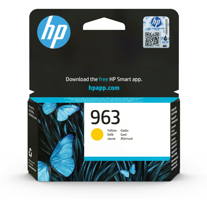 HP 963 Cartouche d'encre jaune authentique