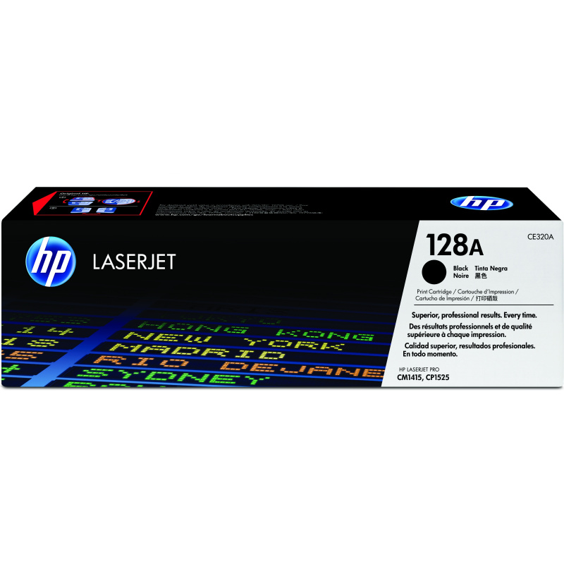 HP 128A toner LaserJet noir authentique