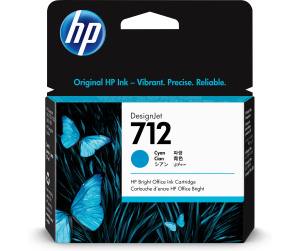 HP Cartouche d'encre DesignJet 712, cyan, 29 ml