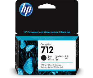 HP Cartouche d'encre DesignJet 712, noir, 38 ml