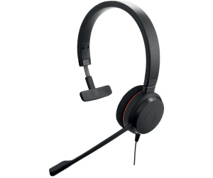 Jabra Evolve 20 MS Mono Casque Avec fil Arceau Bureau/Centre d'appels USB Type-A Noir