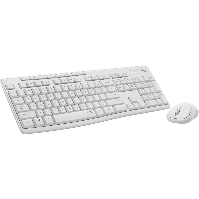 Logitech MK295 Silent Wireless Combo clavier Souris incluse Bureau RF sans fil AZERTY Français Blanc