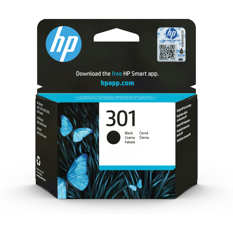 HP 301 cartouche d'encre noir authentique