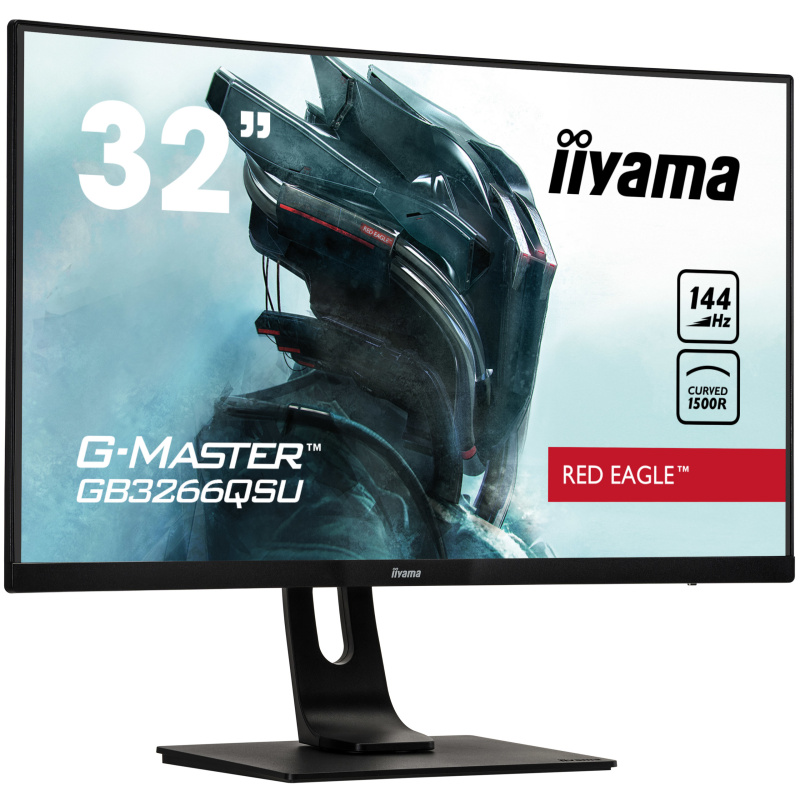 iiyama G-MASTER GB3266QSU-B1 LED display 80 cm (31.5") 2560 x 1440 pixels Quad HD Noir