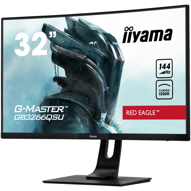 iiyama G-MASTER GB3266QSU-B1 LED display 80 cm (31.5") 2560 x 1440 pixels Quad HD Noir