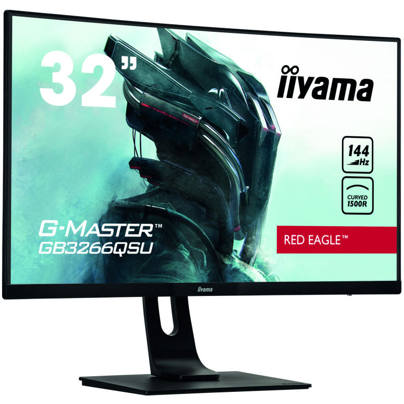 iiyama G-MASTER GB3266QSU-B1 LED display 80 cm (31.5") 2560 x 1440 pixels Quad HD Noir