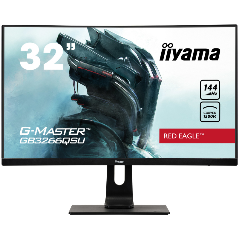 iiyama G-MASTER GB3266QSU-B1 LED display 80 cm (31.5") 2560 x 1440 pixels Quad HD Noir