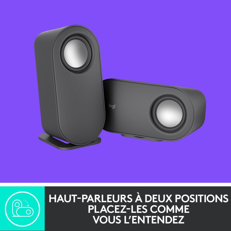 Logitech Haut-parleurs pour ordinateur Z407 Bluetooth avec caisson de basses et commande sans fil