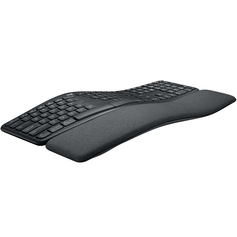 Logitech Ergo K860 clavier Bureau RF sans fil + Bluetooth Français Graphite