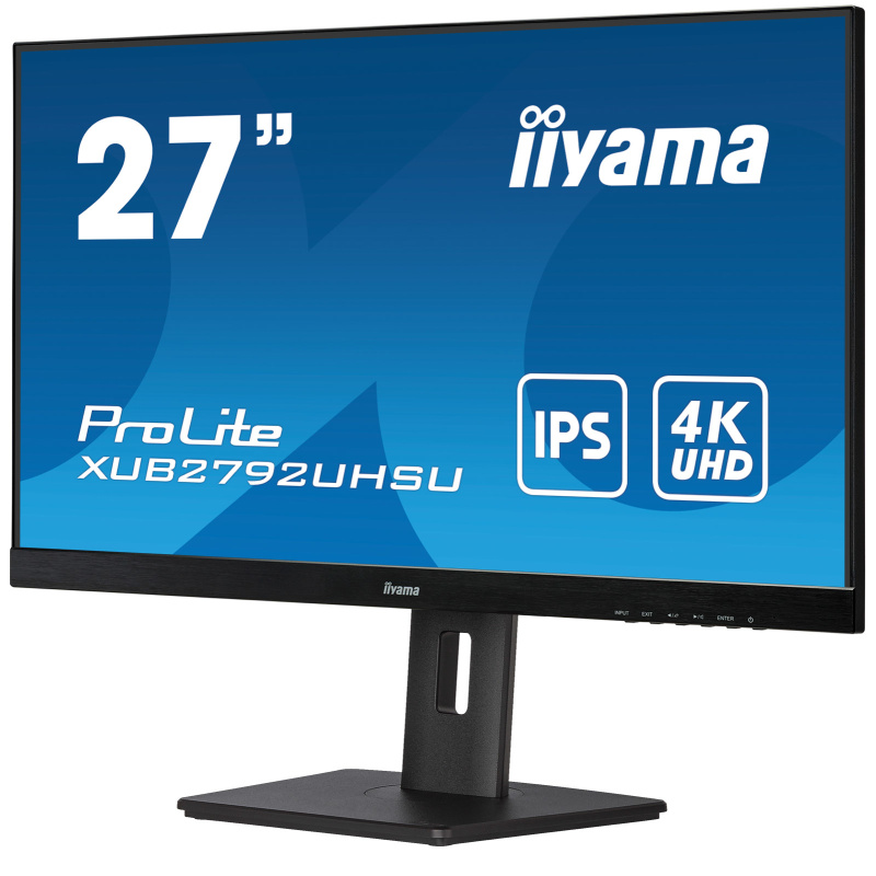 iiyama ProLite XUB2792UHSU-B5 écran plat de PC 68,6 cm (27") 3840 x 2160 pixels 4K Ultra HD LED Noir