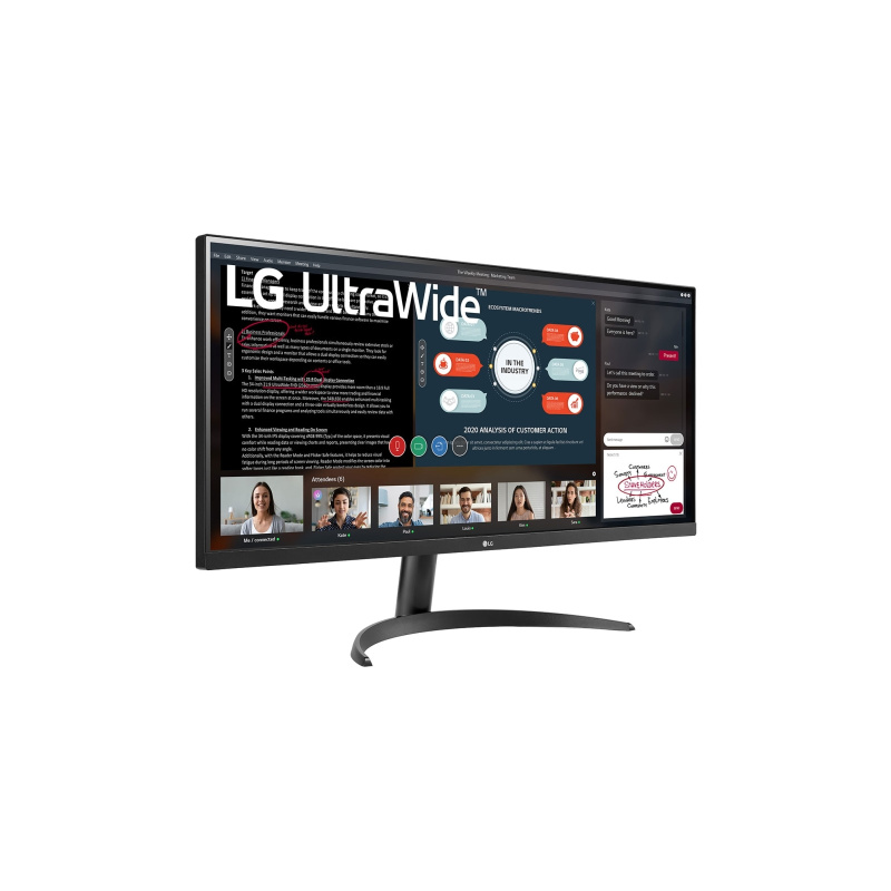 LG 34WP500-B écran plat de PC 86,4 cm (34") 2560 x 1080 pixels Full HD Ultra large LED Noir