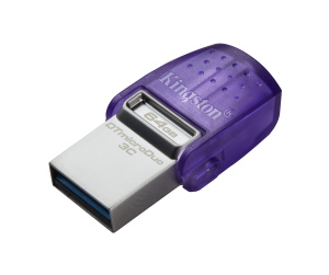 Kingston Technology DataTraveler 64 Go microDuo 3C 200 Mo/s dual USB-A + USB-C