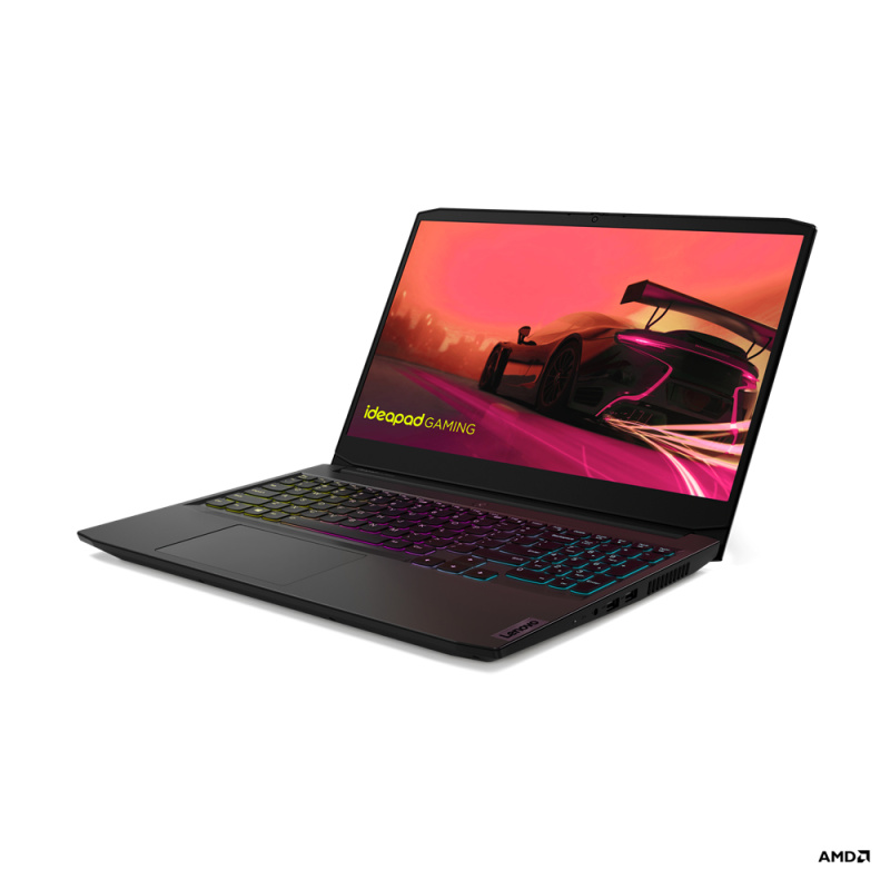 Lenovo IdeaPad Gaming 3 AMD Ryzen™ 7 5800H Ordinateur portable 39,6 cm (15.6") Full HD 16 Go DDR4-SDRAM 512 Go SSD NVIDIA GeForce RTX 3060 Wi-Fi 6 (802.11ax) Windows 11 Home Noir