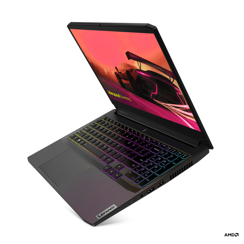 Lenovo IdeaPad Gaming 3 AMD Ryzen™ 7 5800H Ordinateur portable 39,6 cm (15.6") Full HD 16 Go DDR4-SDRAM 512 Go SSD NVIDIA GeForce RTX 3060 Wi-Fi 6 (802.11ax) Windows 11 Home Noir