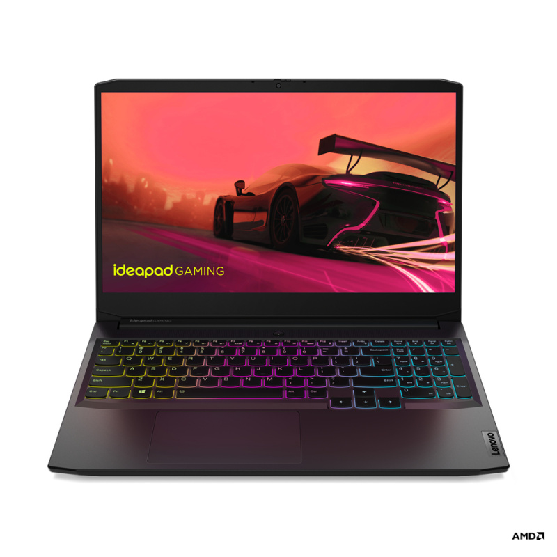 Lenovo IdeaPad Gaming 3 AMD Ryzen™ 7 5800H Ordinateur portable 39,6 cm (15.6") Full HD 16 Go DDR4-SDRAM 512 Go SSD NVIDIA GeForce RTX 3060 Wi-Fi 6 (802.11ax) Windows 11 Home Noir