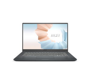 MSI Modern 15 A5M-212FR Ordinateur portable 39,6 cm (15.6") Full HD AMD Ryzen™ 5 5500U 16 Go DDR4-SDRAM 512 Go SSD Wi-Fi 6 (802.11ax) Windows 11 Home Gris