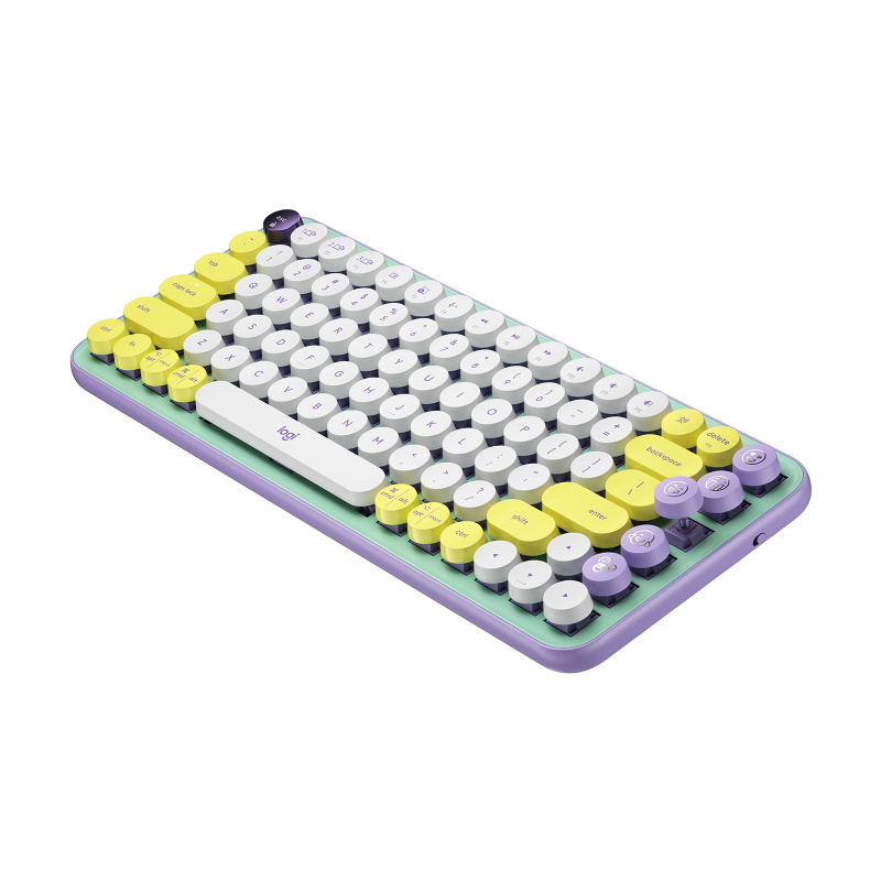 Logitech POP Keys Wireless Mechanical Keyboard With Emoji Keys clavier Universel Bluetooth AZERTY Français Couleur menthe