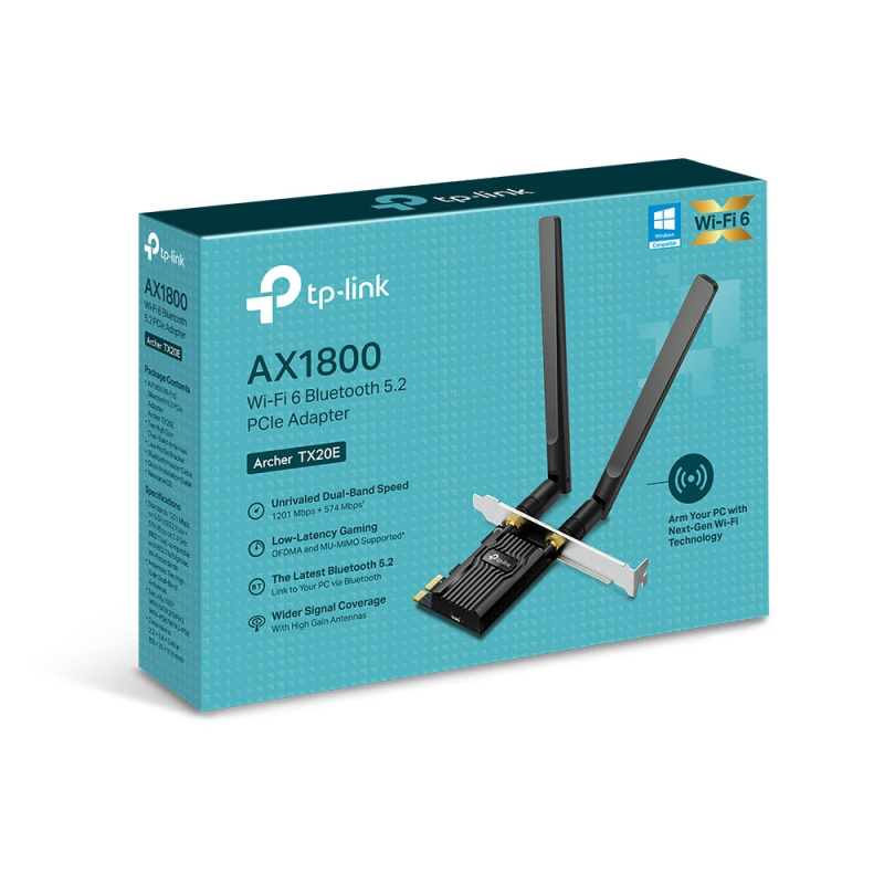 TP-Link Archer TX20E Interne WLAN / Bluetooth 1800 Mbit/s