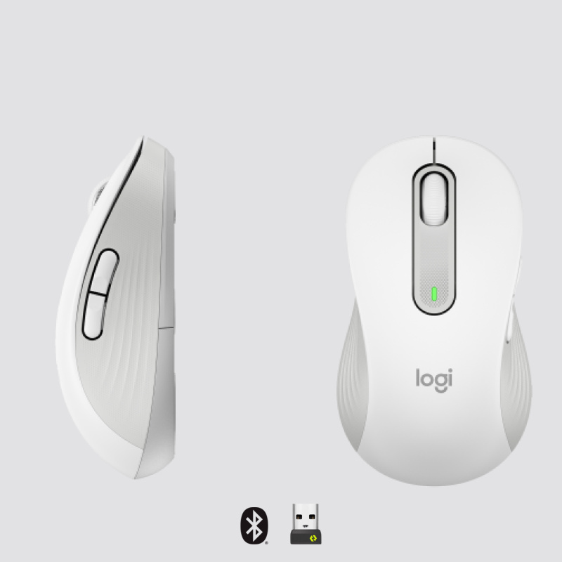 Logitech Signature M650 souris Bureau Gauche RF sans fil + Bluetooth Optique 4000 DPI