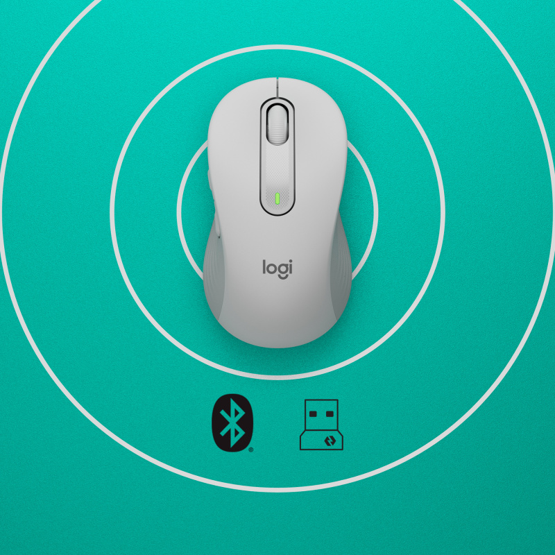 Logitech Signature M650 souris Bureau Droitier RF sans fil + Bluetooth Optique 4000 DPI