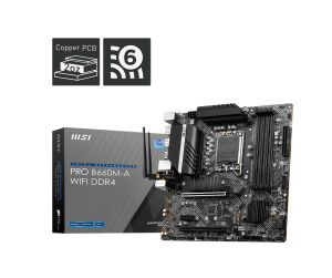 MSI PRO B660M-A WIFI DDR4 carte mère Intel B660 LGA 1700 micro ATX