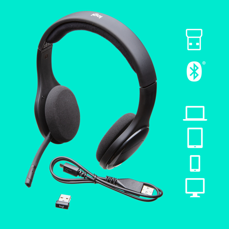 Logitech H800 Bluetooth WIRELESS HEADSET Pour ordinateur, smartphone et tablette