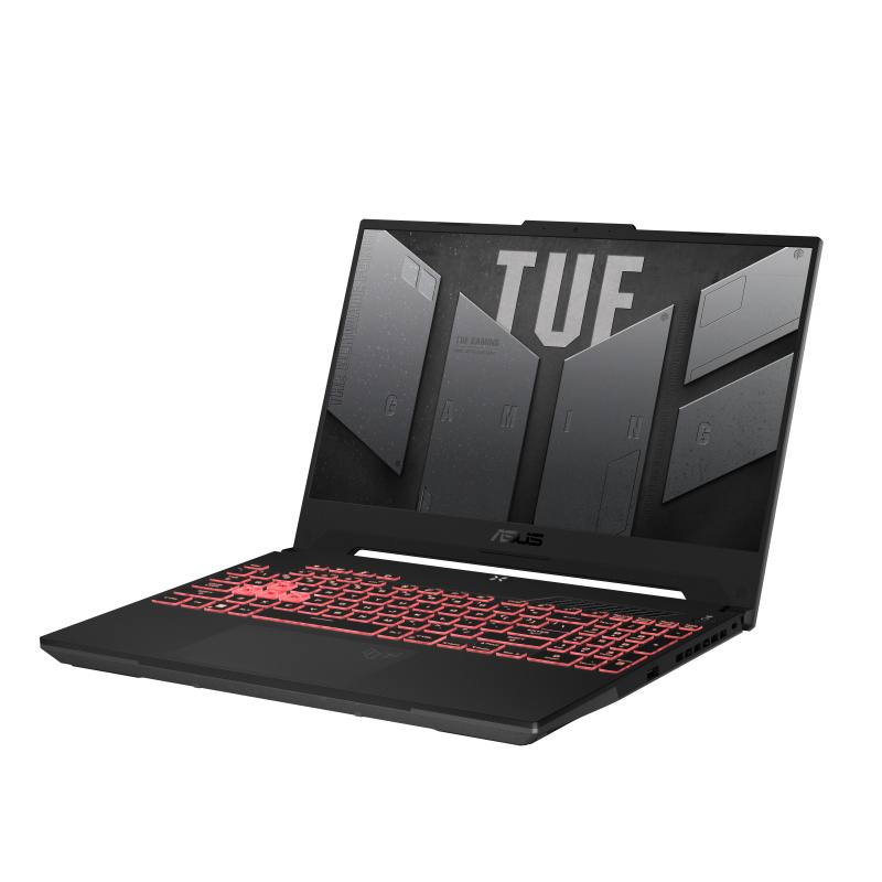 ASUS TUF Gaming A15 TUF507RR-HN014W AMD Ryzen™ 7 6800H Ordinateur portable 39,6 cm (15.6") Full HD 16 Go DDR5-SDRAM 512 Go SSD NVIDIA GeForce RTX 3070 Wi-Fi 6 (802.11ax) Windows 11 Home Gris