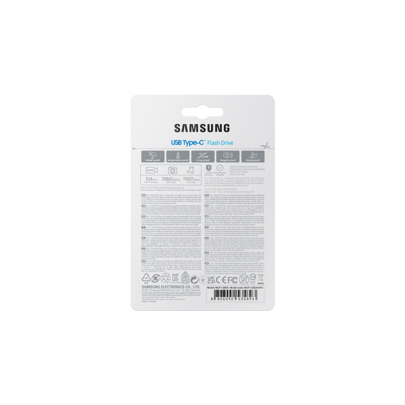 Samsung MUF-128DA lecteur USB flash 128 Go USB Type-C 3.2 Gen 1 (3.1 Gen 1) Bleu