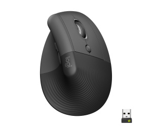 Logitech Lift souris Bureau Droitier RF sans fil + Bluetooth Optique 4000 DPI